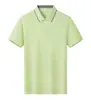 Camisas Polo de Verão, Camisetas Personalizadas, Roupa de Trabalho em Algodão Lyocell, Logo Bordado, Roupas de Trabalho Corporativas com Gola e Manga Curta