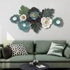 Novos Acessórios para Casa Estilo Moderno Simples Chinês Decoração de Parede oca de Metal de Ferro Relógio Pendurado de Fundo para Clube