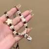 Nuevo Collar Dulce de Cuentas Dopamina Estilo Dulce Fresco Mariposa de Metal Gota de Aceite Esmaltada Cadena para Clavícula Cadena para el Cuello Ins para Mujer