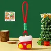Pingente de pelúcia de Natal original, chaveiro fofo do Papai Noel, decoração requintada para bolsa de boneca, atacado de presentes