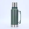 Tetera aislada transfronteriza, tetera de agua caliente de acero inoxidable 304, tetera portátil de gran capacidad para uso en exteriores y en casa, taza aislada para exteriores