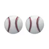 Pendientes de Béisbol de Aleación de Moda Europea y Americana, Accesorios Deportivos de Venta Caliente Transfronteriza, Pendientes de Fútbol con Goteo de Aceite para Mujer
