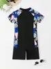 Traje de baño de una pieza para niñas, Nuevo estilo de verano 2024, Traje de baño fresco y que cubre la barriga para niños mayores y estudiantes, Adecuado para aguas termales y playa
