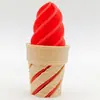 Brinquedo antiestresse de cone de sorvete impresso em 3D transfronteiriço, brinquedo modelo de cone de sorvete para crianças, meninos e meninas