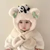 Gorro de Bebé Otoño e Invierno Lindo Cordero Bebé Felpa Protección de Orejas Gorro Cálido y Grueso de Punto para Niños y Niñas Invierno