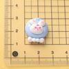 Mini coelho dos desenhos animados brilhante diy resina acessórios jóias caseiro hairpin caixa de telefone copo de água cocar atacado