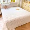 Ins pieza única algodón lavado estampado producto individual sábana de cama cepillado dormitorio de estudiante algodón aloe sábana individual doble al por mayor
