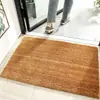 Capacho de Entrada com Imitação de Palmeira de Coco Transfronteiriço, Antiderrapante, Resistente ao Desgaste, Raspador de Sujeira, Capacho de Entrada, Capacho Resistente à Sujeira para Casa, Capacho Raspador de Sujeira