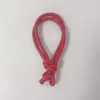 Série Miu Simples Cordão de Celular Pu Tecido à Mão Chaveiro de Corda Trançada Pingente de Bolsa Núcleo de Couro Corda Trançada