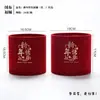 Barril de flanela de Ano Novo barril vermelho dourado barril de abraço casa nova barril de palavras flor de Ano Novo arranjo de flores barril ornamentos decorativos