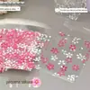 Ins pequena flor de cerejeira feijões do amor cartãozinho saco autoadesivo biscoito saco de embalagem de alimentos alto valor de cor saco de armazenamento de presente atacado