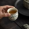 Caneca de chá pintada à mão da Fornalha Ru conjunto de chá kung fu Jingdezhen feito à mão azul e branco sob o esmalte Caneca Única Padrão de nuvem Xiangyun caneca de chá caneca de chá caneca de chá