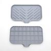 Posavasos de jabón, base de drenaje, protector contra salpicaduras para grifo, almohadilla de silicona, base recolectora de agua para fregadero, alfombrilla antideslizante para mesa del hogar
