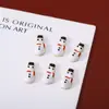 Venta al por mayor de fábrica joyería de aleación para arte de uñas parche de uñas copo de nieve diamante campana serie navideña pegatina para uñas