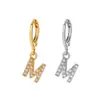 Pendientes de Acero Inoxidable Delgado Estilo Coreano con Letra Z de Zirconia 26 Pendientes Sencillos Joyería para Piercing