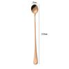 Colher agitadora alça longa 304 colher de gelo de aço inoxidável colher pequena colher de bebida fria colher de gelo colher de gelo café leite chá cocktail stick