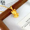 Colgante de Ángel Bebé Dorado Antiguo de Alta Retención de Color Accesorios DIY Moda Versátil Alas de Ángel Collar para Mujer Joyería