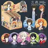 Merchandising Popular de Estrellas de Anime Insignias de Caja Sorpresa 75mm Hojalata Láser Doble Destello Artesanía Mixta Al por Mayor
