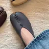 Nuevos zapatos de ballet tabi 2026~ Piel de oveja curtida vegetal corte bajo suela de cuero genuino puntera dividida en pezuña de cerdo zapatos sin cordones