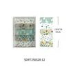Fita Washi para Diário Retrô Fita Washi Básica Feminina Rolo Completo Adesivos Decorativos DIY Para Alunos do Ensino Fundamental e Médio Papelaria para Diário