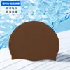 Touca de Natação de Silicone Super Elástico Adulto para Natação ao Ar Livre Confortável e Durável Cobertura de Natação à Prova D'água Proteção de Orelha Touca Antiderrapante