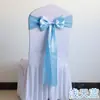 Funda de Silla sin Corbata Flor Hotel Decoración de Respaldo de Silla Lazos Restaurante Boda Ceremonia Cinta Larga de Respaldo de Silla Tul