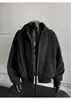 2026 Novo Cardigã com Capuz Masculino Primavera Outono Casual Solto Rígido Peso Pesado Tendência Americana Patchwork Manga Longa Roupa Exterior