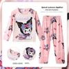 Ropa Infantil de Comercio Exterior Pijamas de Niña Manga Larga Primavera y Otoño Pijamas Infantiles Ropa de Casa para Niño Pijamas de Dos Piezas Ropa Infantil Tailandesa