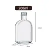 Garrafa Pequena de Vidro para Bebidas Alcoólicas 100ml para Chá Gelado com Gotejamento, Bebidas de Café Cold Brew, Pote Selado Estilo Ins com Tampa, Atacado Estilo Ins
