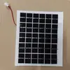 Panel solar de fábrica 15V3W, silicio monocristalino con enchufe, sin marco, ampliamente aplicable