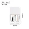 Botella de Vidrio para Esmalte de Uñas de Doble Cabezal de 5 ml, Transparente con Pincel, Botella Dispensadora de Esmalte de Uñas, Botella de Empaque Portátil Sellada para Maquillaje