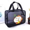 Bolsa de lavagem de malha anti-vazamento Bolsa de banho feminina de grande capacidade Bolsa de banho portátil Cesta de banho de viagem masculina Bolsa de armazenamento para cesta de banho
