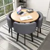 Juego Simple de Mesa y Sillas para Recepción, Mesa de Negociación, Mesa y Sillas para Recepción de Tienda de Uso Comercial, Mesa Redonda Pequeña para Oficina y Ocio