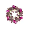 Broche de Acero de Aleación de Gama Alta con Guirnalda de Acrílico para Mujer, Pin para Solapa de Cheongsam de Verano, Moda, Accesorios de Ropa de Lujo Accesible