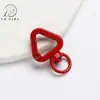 Spray Pendurado Pintado Triângulo Fivela de Mola Triângulo Cinto de Cauda Acessório Pingente Liga DIY Chaveiro Bolsa Fivela Pendurada