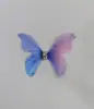 Tule Puntillado Mariposa Doble Capa con Malla de Diamante Mariposa Joyería Antigua Accesorios para el Cabello Accesorios de Mariposa Mariposa de Malla Estéreo