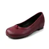 Zapatos de vestir bajos de moda para mujer, 4 cm, suela blanda, modelo nuevo de verano 2026, punta redonda, suela plana, pequeños zapatos de cuero que aumentan la altura para mujer