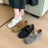 Nuevos zapatos planos de punta fina, diseño retro de lunares, zapatos planos 2026, zapatos de ballet Mary Jane de punta cuadrada, estilo coreano, colección de otoño