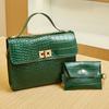 Bolsa quadrada pequena com estampa de pedra da moda, corrente de cadeado simples, bolsa feminina transversal com troco, bolsa pequena, mini bolsa para telefone, lote