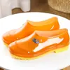 Zapatos de Agua Naranja de Corte Bajo Suela de Tendón Zapatos de Trabajo Rojos para Hombre Zapatos de Goma de Trabajo Antideslizantes Camuflaje Botas de Lluvia de Protección Laboral Transfronterizo