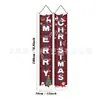 Cortina de porta e conjunto de dísticos de Natal mais vendidos no exterior com estampas de alta definição apresentando o Grinch, o Papai Noel e o boneco de neve para decorações festivas