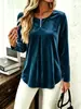 2026 Estación Independiente de Amazon Transfronteriza Europea y Americana Otoño e Invierno Nuevo Estilo Ropa de Mujer Cuello Redondo Terciopelo Coreano Manga Larga Camiseta Top Mujer