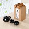 Juego de Té Esmaltado de Color Olla Xishi Juego Completo Pequeño Regalo Regalo Práctico Una Olla Dos Tazas Portátil Horno Ding Recuerdo Cerámica