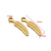 Colgante de Hoja de Palma de Acero Inoxidable Chapado al Vacío en Oro de 18 Quilates Colgante Accesorios para Joyería de Collares Pulseras Pendientes Venta al por Mayor