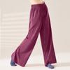 Pantalones de Danza para Adulto Mujer Pantalones de Práctica de Danza Clásica Modernos Sueltos Chinos de Pierna Ancha Pantalones de Yoga Nubes Cintura Alta Rectos