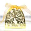 Amazon nova caixa de doces borboleta oca para casamento branca Caixa de doces de chocolate de Agradecimento caixa de papelão atacado direto