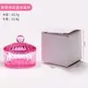 Copo Limpador para Pincéis de Nail Art, Copo de Cristal Rosa, Copo de Cristal para Nail Art com Tampa, Copo de Cristal Banado, Copo de Cristal Colorido