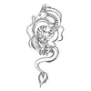 Pegatinas de Tatuaje Herbales Cubre Cicatrices de Dragón Pequeño de Nicho Casual Pegatinas de Tatuaje Herbales Impermeables de Larga Duración de Gama Alta para Mujeres