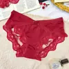 Bragas de malla de encaje satinado de deseo puro estilo francés para mujer, entrepierna de algodón puro, transpirables, sexys, románticos calzones para mujer