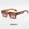 Novos Óculos de Sol Masculinos de Moda com Bloqueio de Cor e Armação Pequena com Decoração de Rebite, Óculos de Sol Femininos, Óculos de Estilo de Rua de Celebridade da Internet, Óculos de Sol de Venda Cruzada